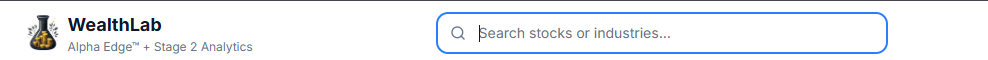 Header search bar with results dropdown open