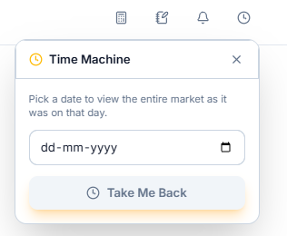 Time Machine date picker